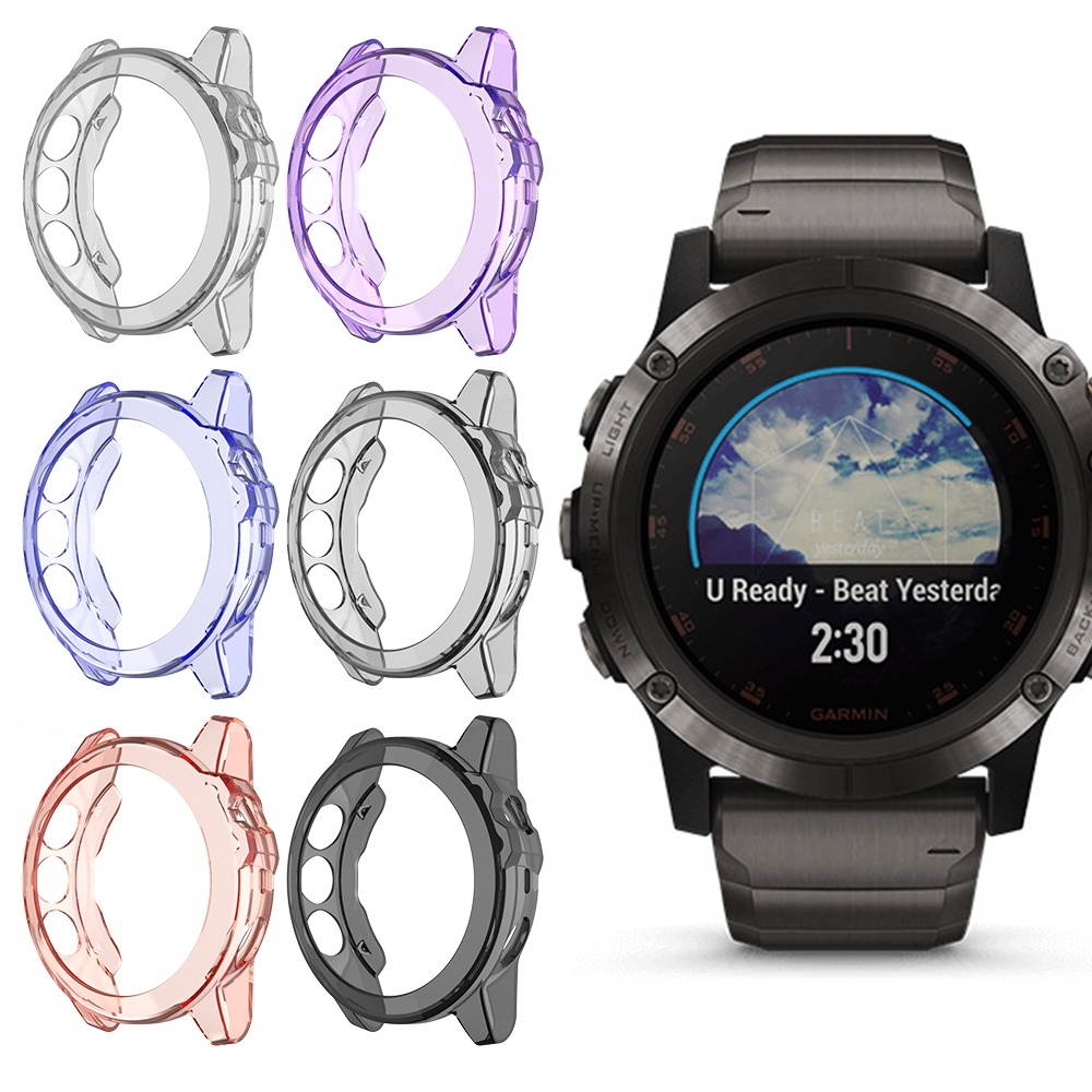 Suitable for Garmin Fenix 5 & 5 Plus transparent TPU Silica Gel Watch Case