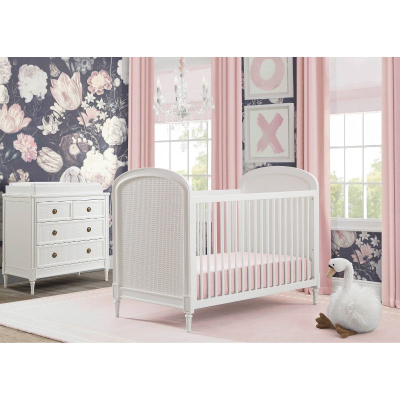Delta Children Madeline 4-in-1 Convertible Crib - Bianca White