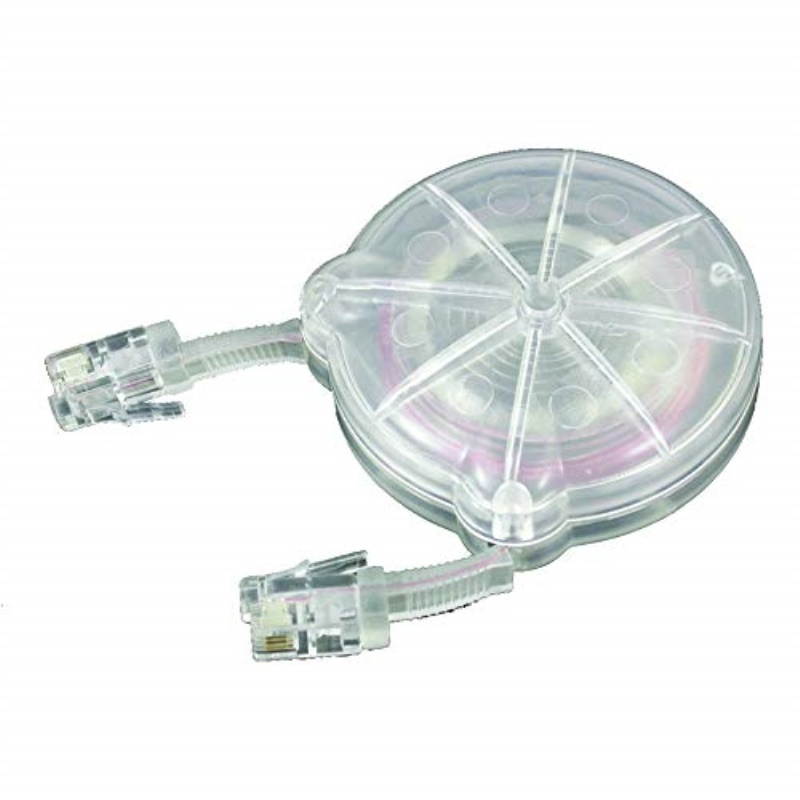 Softalk 01100 Telephone Cord Manager Automatically Winds Itself 8 ft Clear