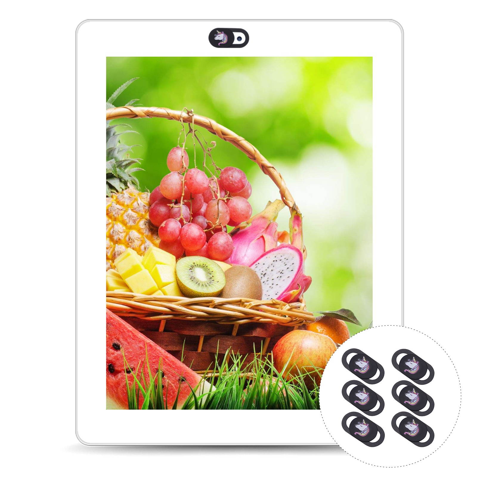 999666Newegg-reoetmall-US6pcs Web Camera Covers Webcam Protective Covers Privacy Protection Covers for Laptop Tablet