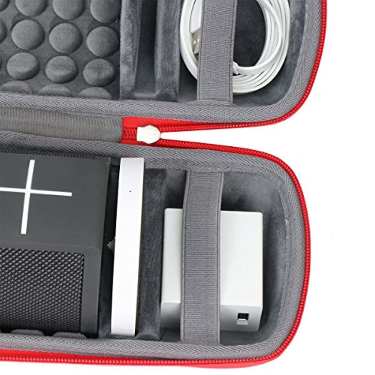 Hard Travel Case for Ultimate Ears MEGABLAST Portable Wi-Fi Bluetooth Speaker by co2CREA (Red)