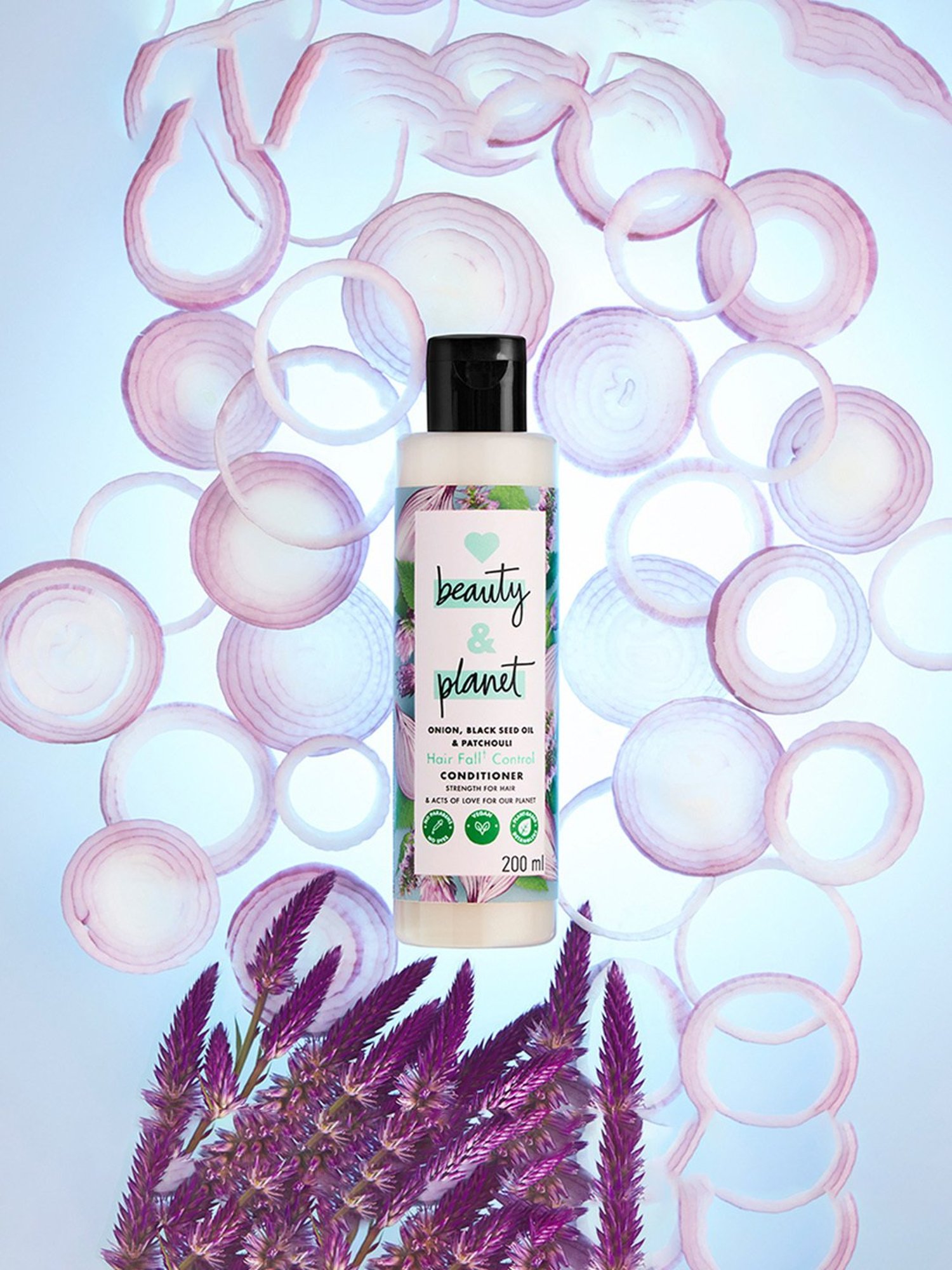 Love Beauty & Planet Onion, Black Seed Oil & Patchouli Hairfall Control Conditioner - 200 ml