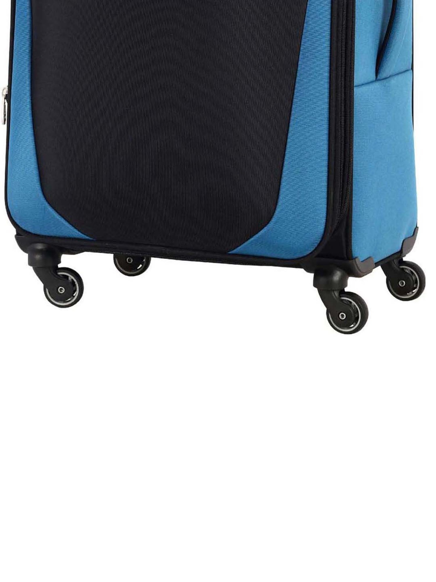 American Tourister Kansas Black Color Block Soft Large Trolley Bag - 51 cm