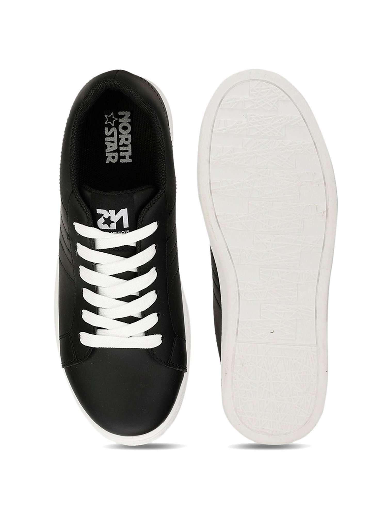 North Star by Bata Women's Black Sneakers