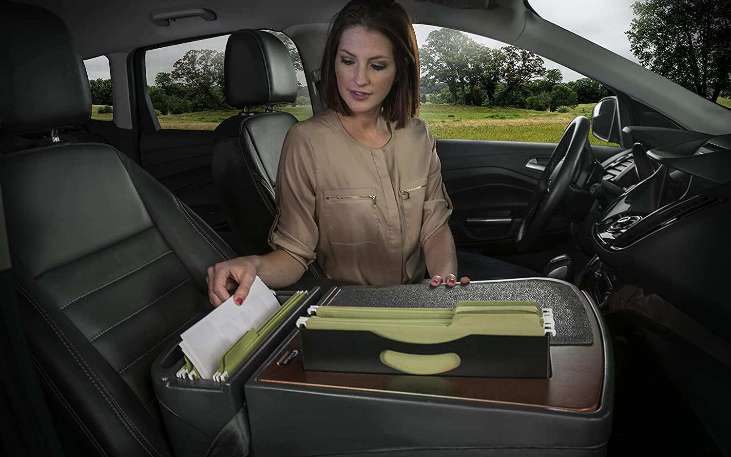 AutoExec AUE25050 Efficiency FileMaster Car Desk Mahogany Finish
AEFile-02MAH