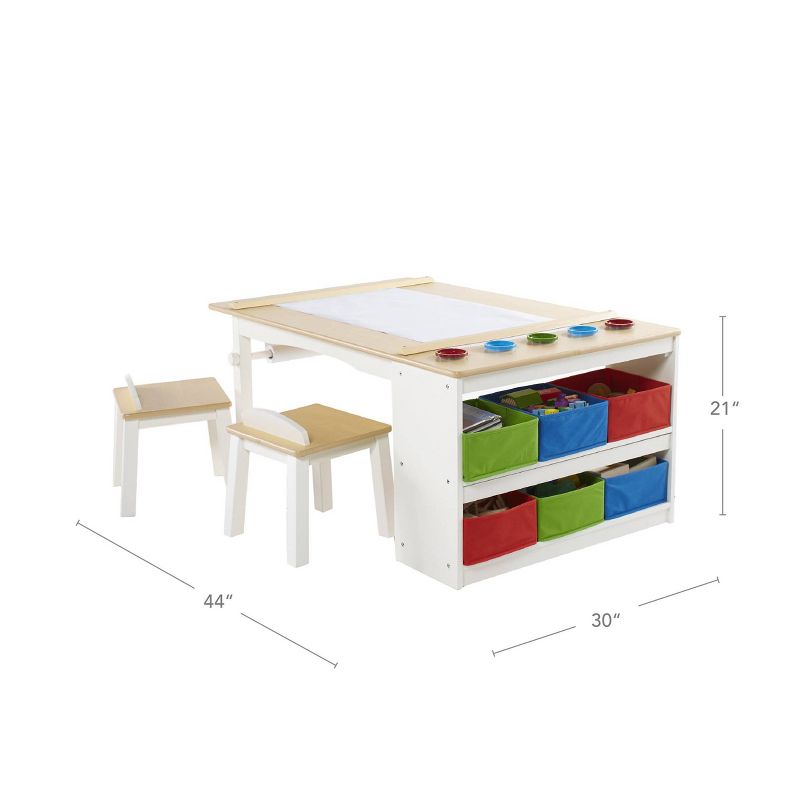 Kids' Arts and Activity Center White/Natural - Guidecraft