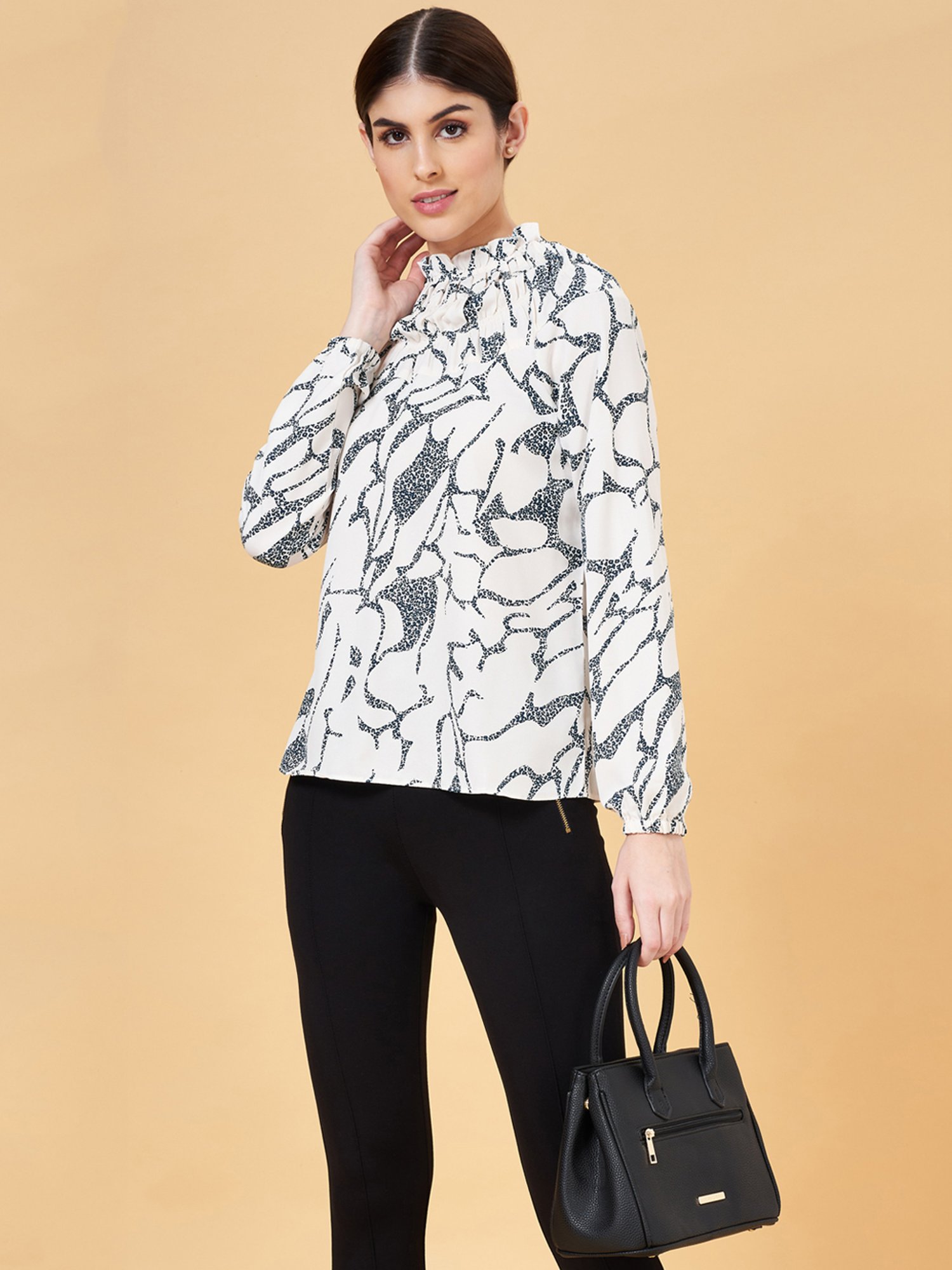 Annabelle by Pantaloons White Printed Top