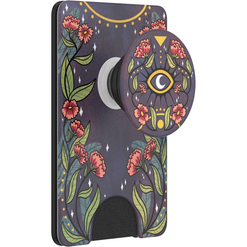 PopSockets PopWallet+ (with PopGrip Cell Phone Grip & Stand) - Floral Bohemian