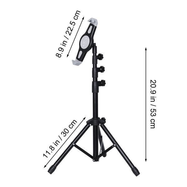 Black Tripod Mount Holder Stand Adjustable For 7-12inch i-Pad Air Tablet Mini PC