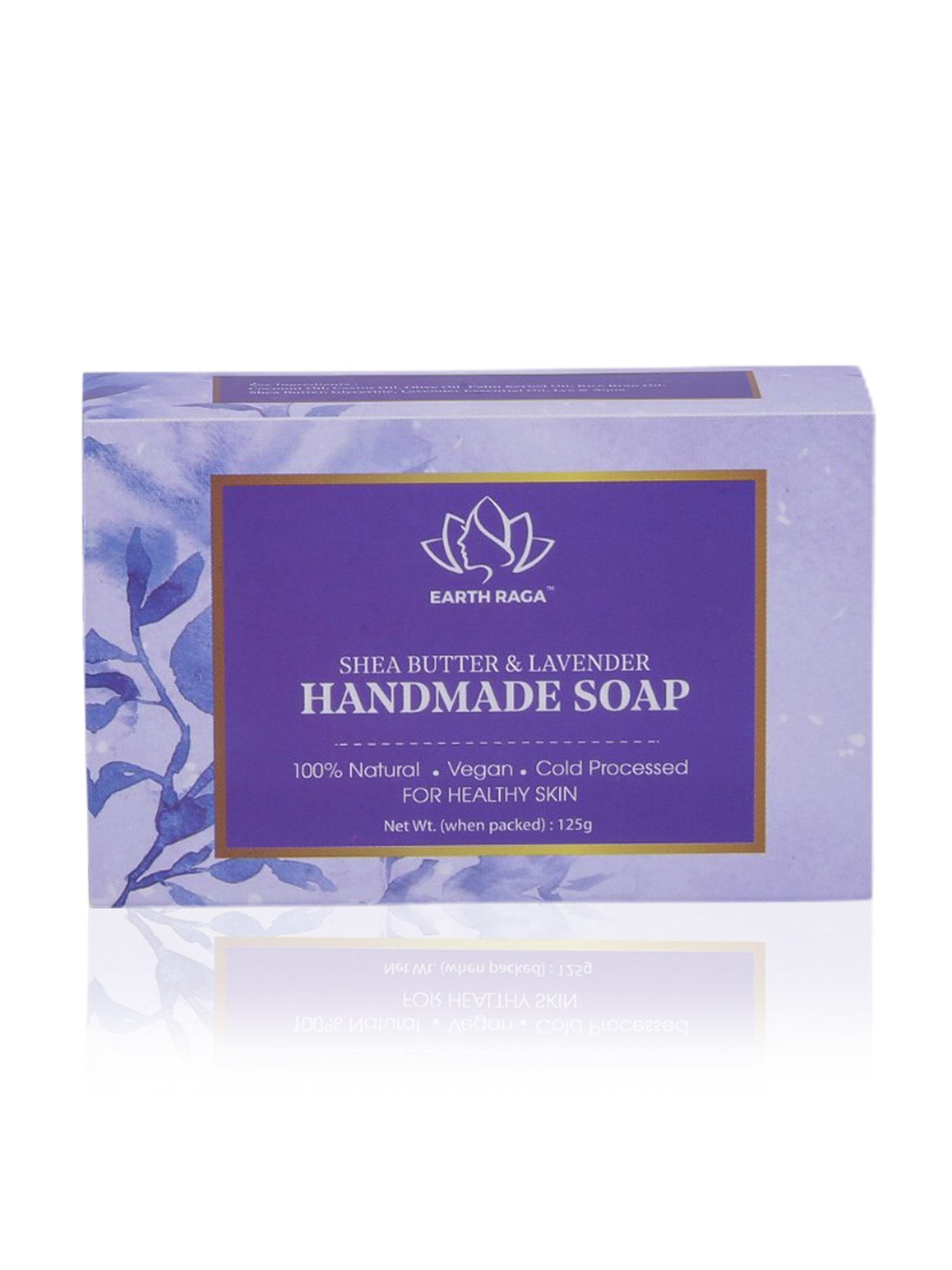 Earthraga Shea Butter & Lavender Handmade Soap - 125 gm
