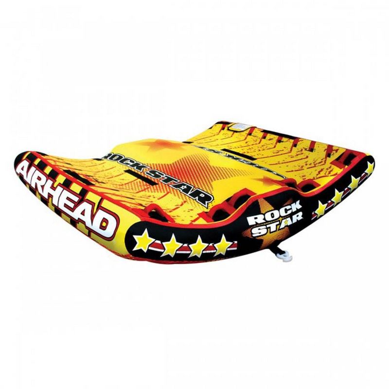 Airhead Rock Star 3 Person Inflatable U Shape Water Sport Boating Towable Tube