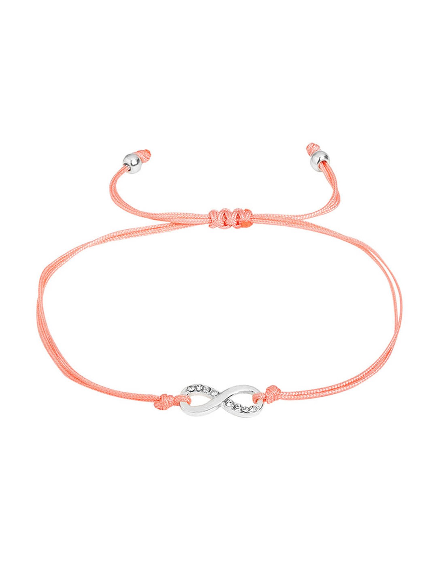Accessorize London Pink Eternity Friendship Bracelet for Women
