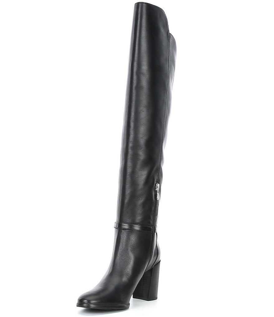 Antonio Melani Malindah Leather Block Heel Dress Boots