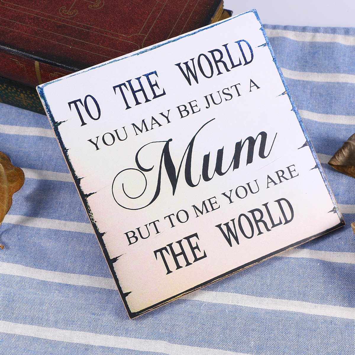 MUM Mothers Day Birthday Christmas Gift Shabby Vintage Chic Wall Plaque Sign