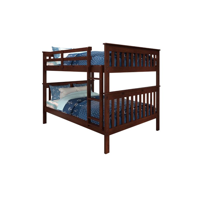 Full/Full Mission Bunk Bed Cappuccino - Donco Kids