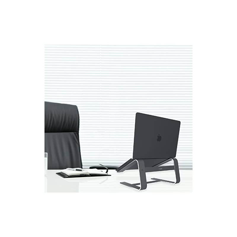 Aluminum Laptop Stand for Desk - Works with all Macbook /Pro/Air & Laptops between 10&rdquo; to 17.3&rdquo; - Sleek and Sturdy Laptop Riser - (ASTANDSG), Space Gray