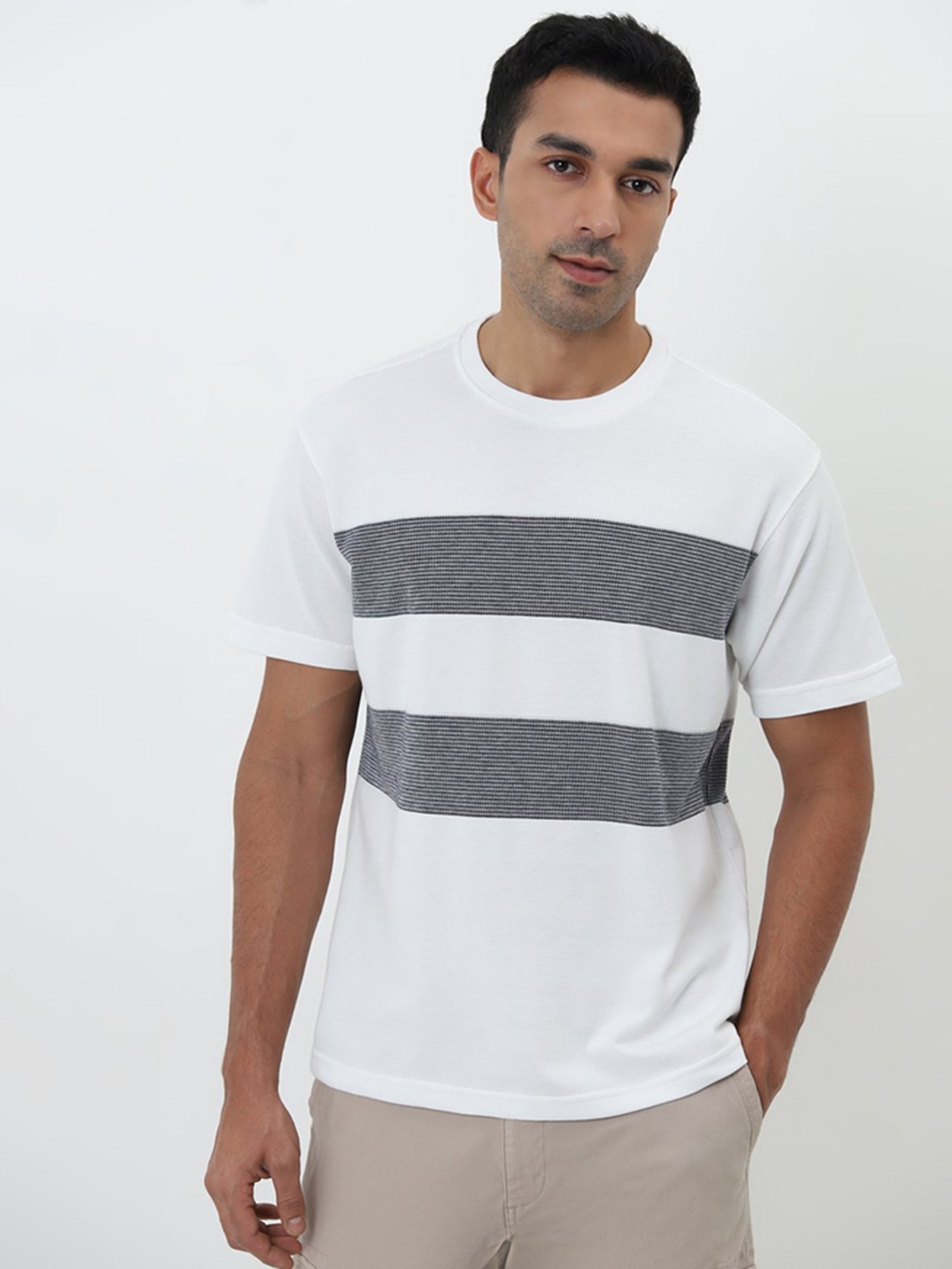 WES Lounge by Westside Navy Relaxed-Fit T-Shirt