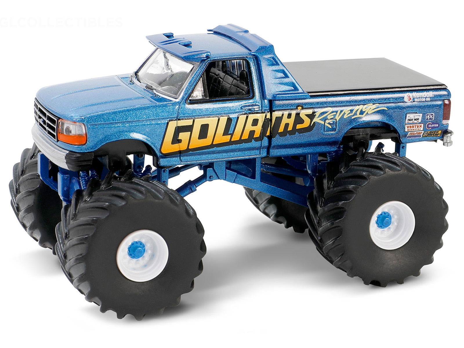 1992 Ford F-250 Monster Truck Yellow "Liquidator" "Kings of Crunch" Series 12 1/64 Diecast Model Car by Greenlight