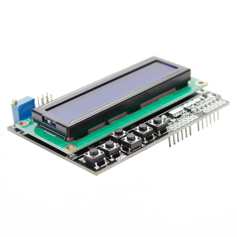 LCD1602 Character LCD Input/Output Expansion Board Keypad Shield Compatible with Arduino
