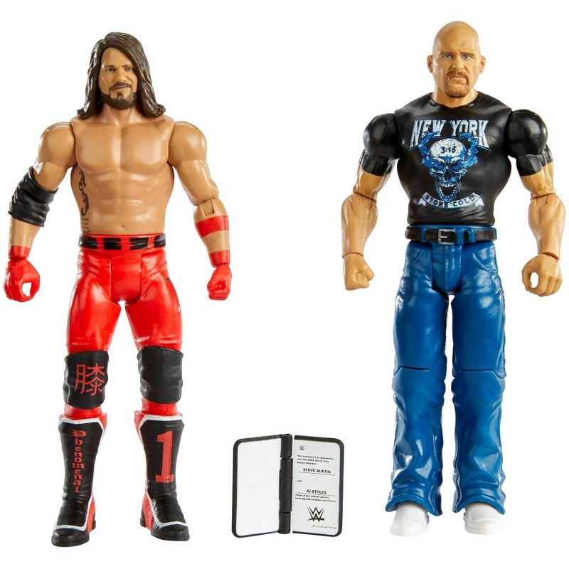 WWE Battle Pack Stone Cold Steve Auston & AJ Styles Action Figure 2pk - Series #67