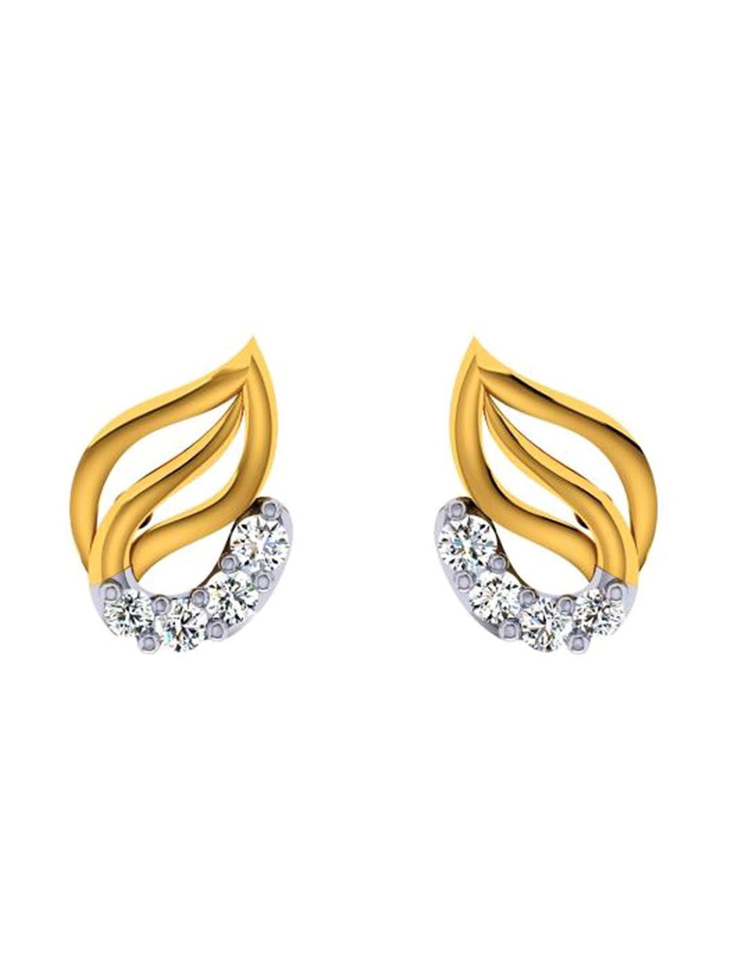 P.C. Chandra Jewellers 14 kt Gold Earrings