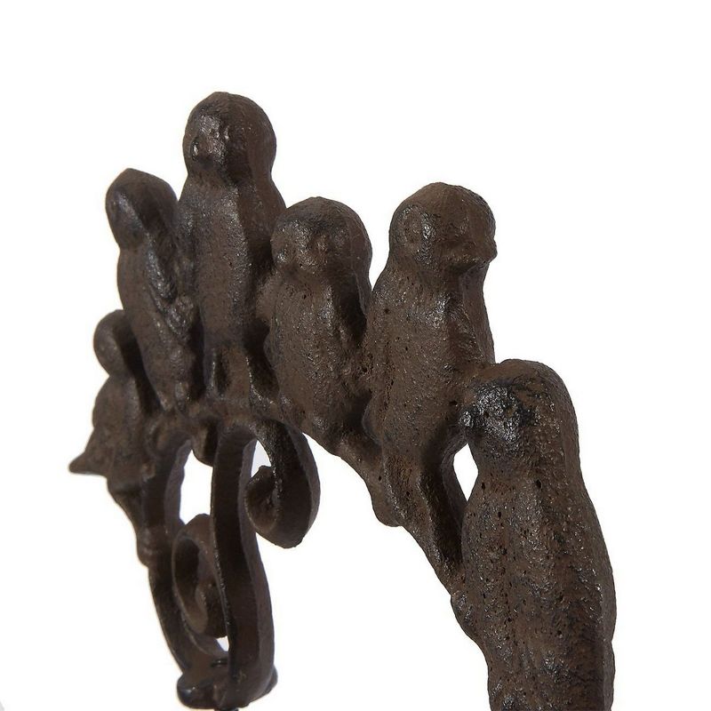 Juvale Rustic Cast Iron Bird Doorbell Chime (8.7 x 7 x 1.5 Inches)