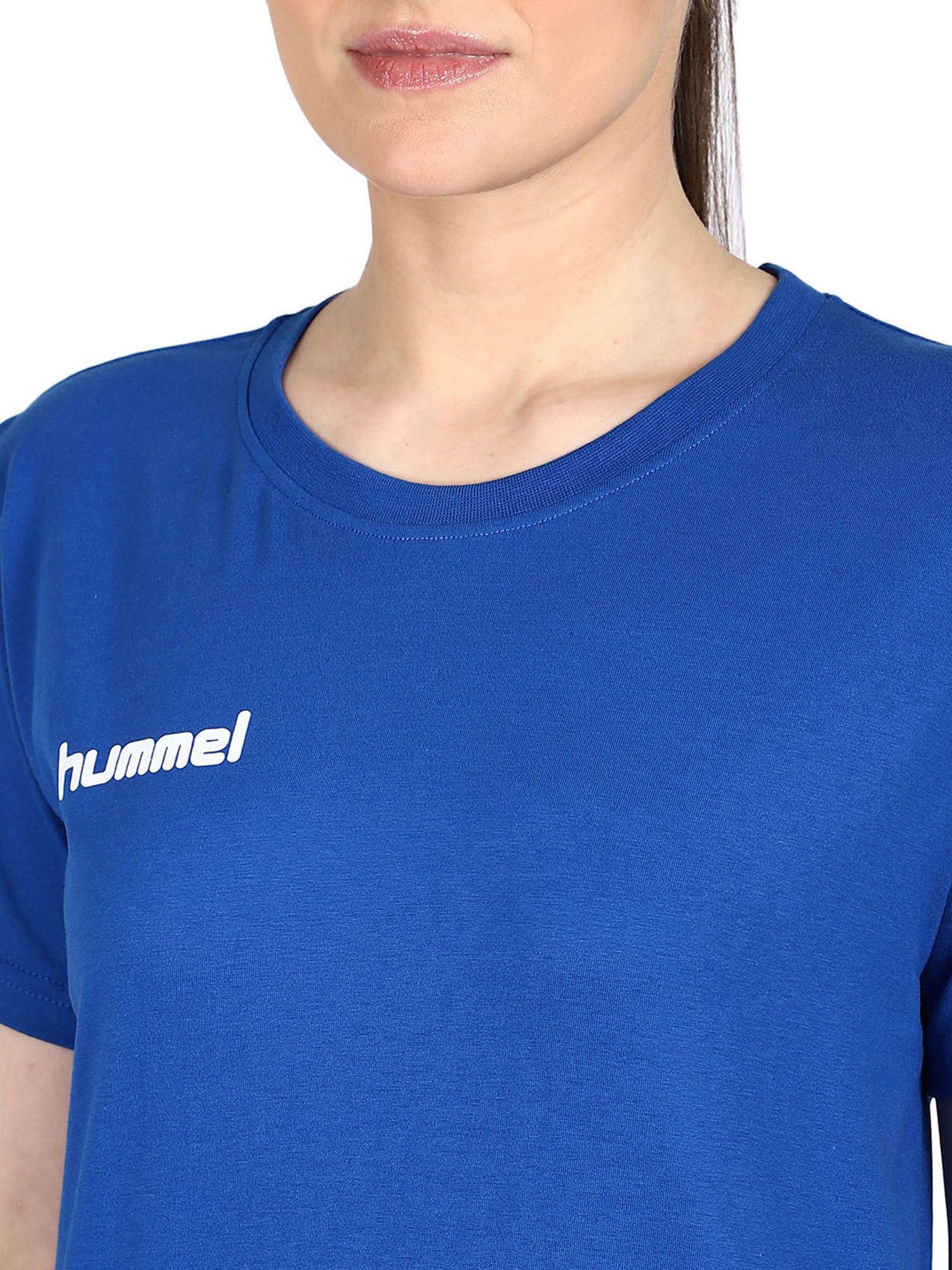 Hummel Blue Logo Printed T-Shirt