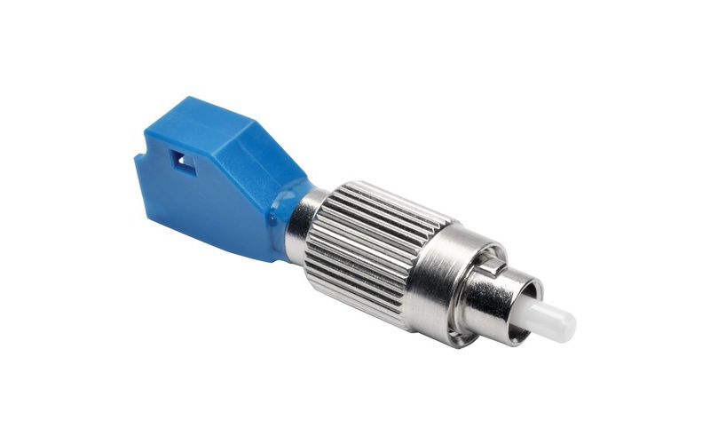 Tripp Lite FC to LC 9/125 Adapter for Multi-Function Optical Fiber Cable Tester (M/F) - 1 x FC Male Network - 1 x LC Female Network - Silver, Blue