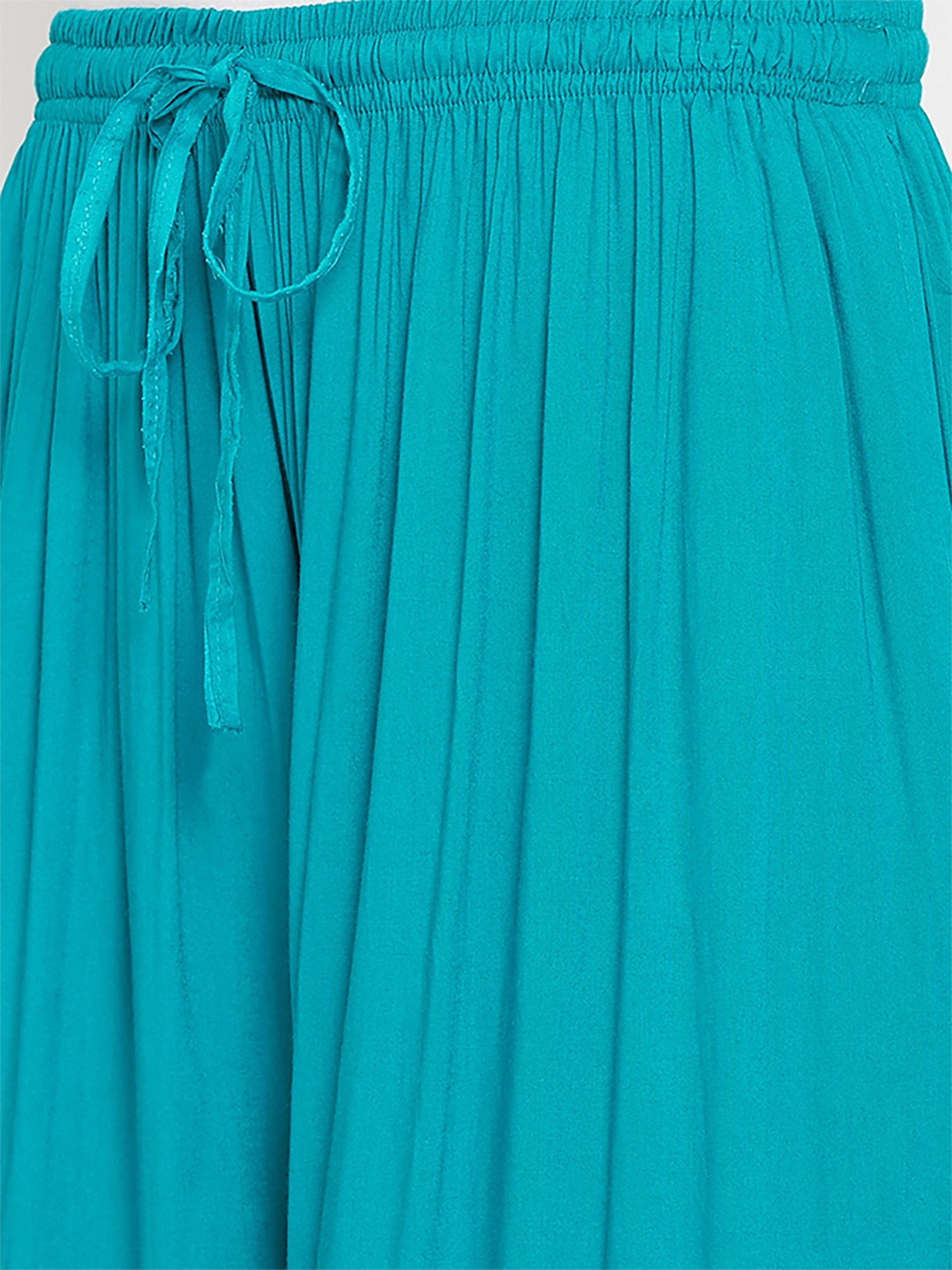 Castle Blue Regular Fit Palazzos