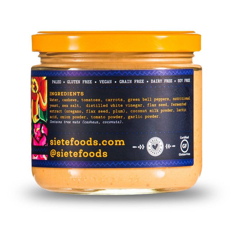 Siete Cashew Queso Mild Nacho Dip - 10.8oz