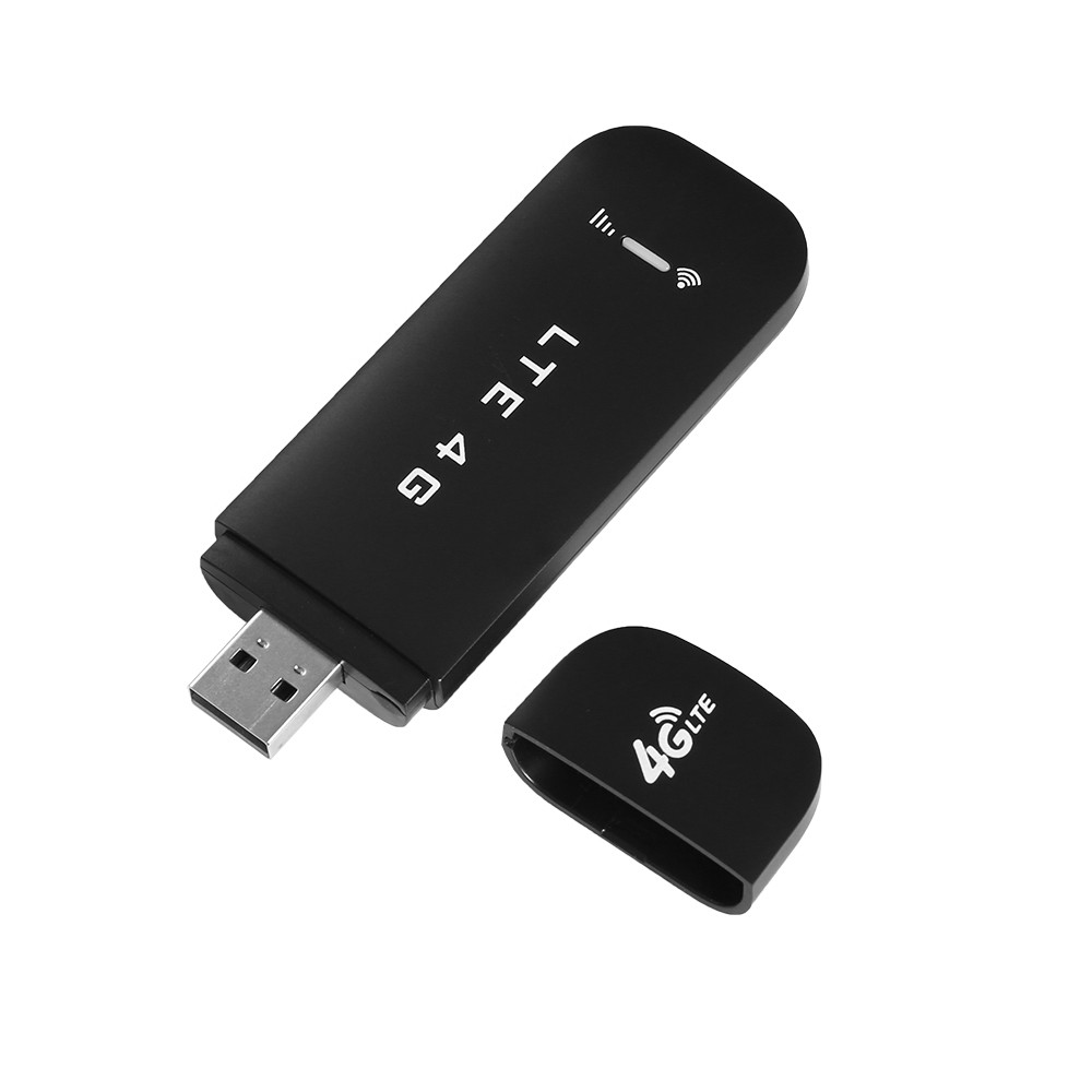 Unlocked QR91F 4G LTE USB WiFi Modem Router 100M Mini Portable USB WiFi Dongle FDD-LTE/WCDMA/CDMA/EVDO US Version Black