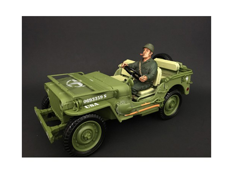 Willys Jeep 1/4-Ton Car Light Blue "United States Navy" 1/43 Diecast Model by Militaria Die Cast