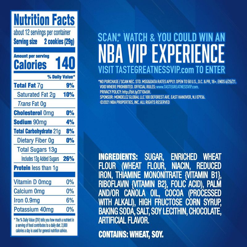 OREO NBA Dynasty Chocolate Sandwich Cookies, Limited Edition, 12.2oz