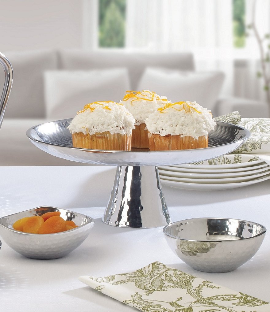 Towle Silversmiths Hammered Cake Stand