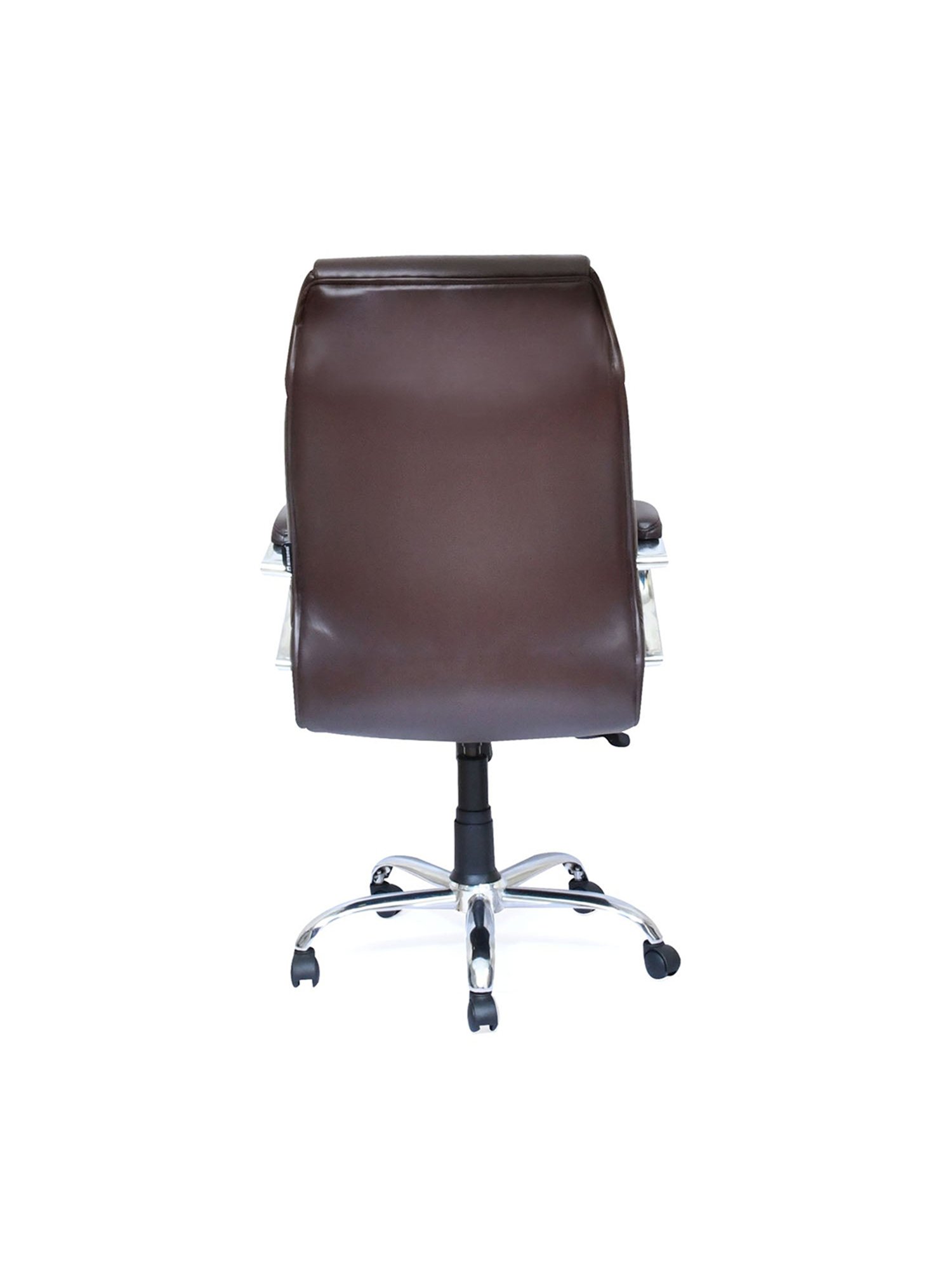 Nilkamal Belgrade Brown Nylon Belgrade Leatherette Ergonomic High Back Office Chair