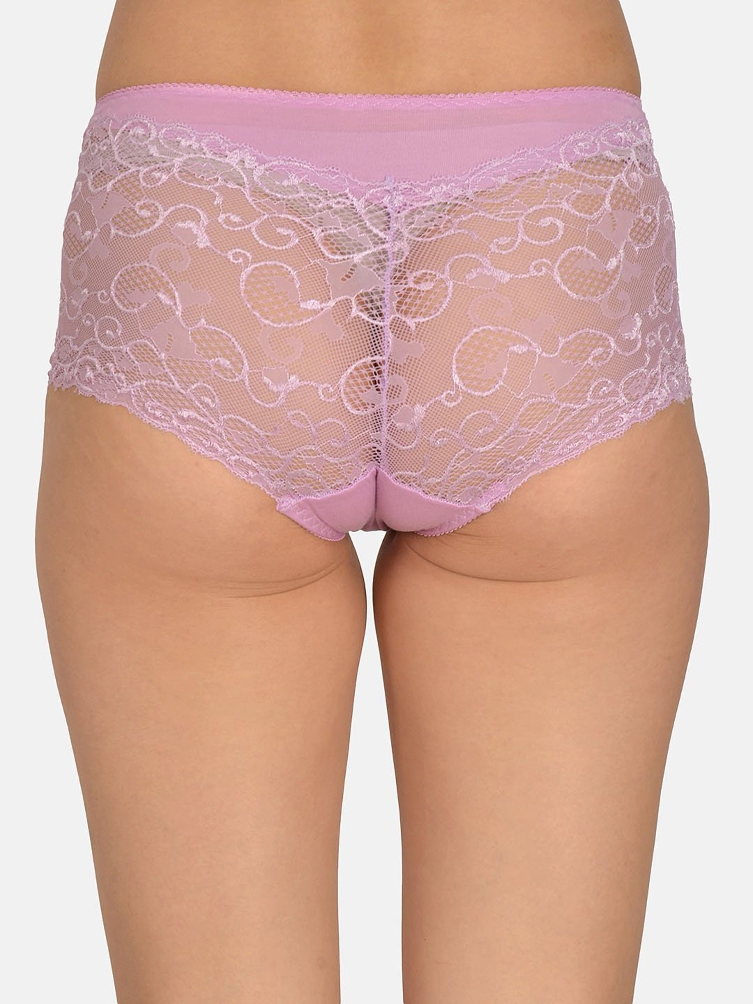 Mod & Shy Mauve Lace Hipster Panty