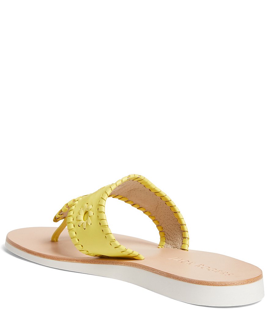 Jack Rogers Boating Jacks Leather Thong Sandals