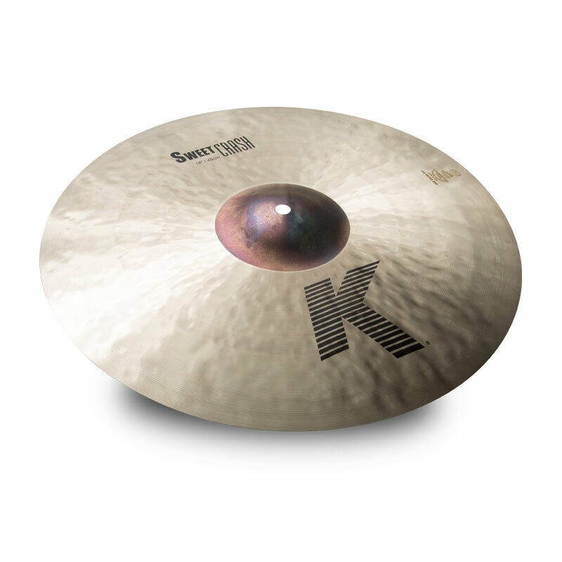 Zildjian K0704 18-Inch K Dark/Mid Sound Sweet Crash Cymbal - Traditional Finish