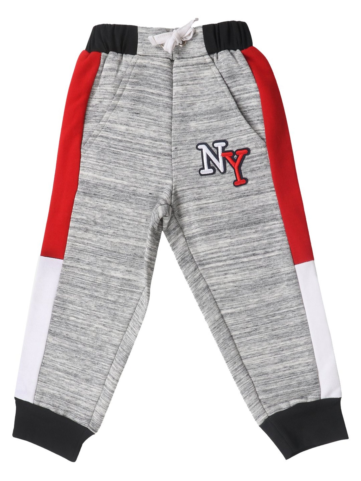 Lazy Shark Boys Grey Striped  Joggers