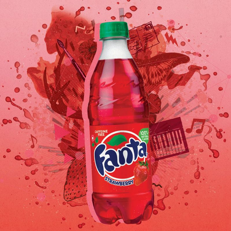 Fanta Strawberry Soda - 20 fl oz Bottle