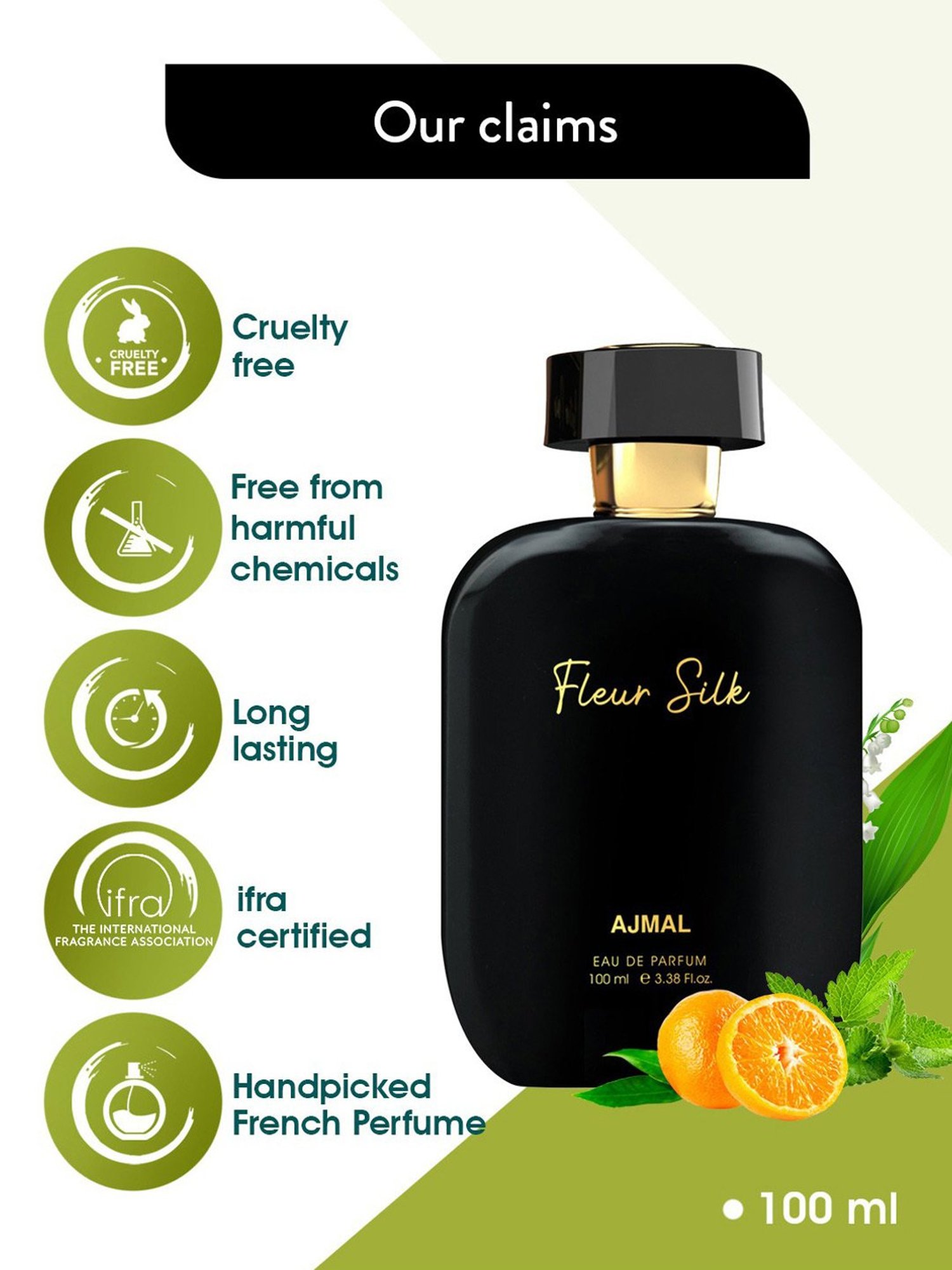 Ajmal Artisan Series Fleur Silk Eau de Parfum for Women - 100 ml