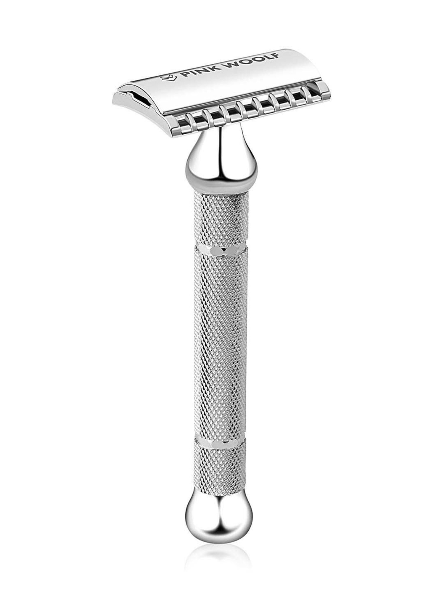 Pink Woolf Open Comb Double Edge Safety Razor Chrome OC70