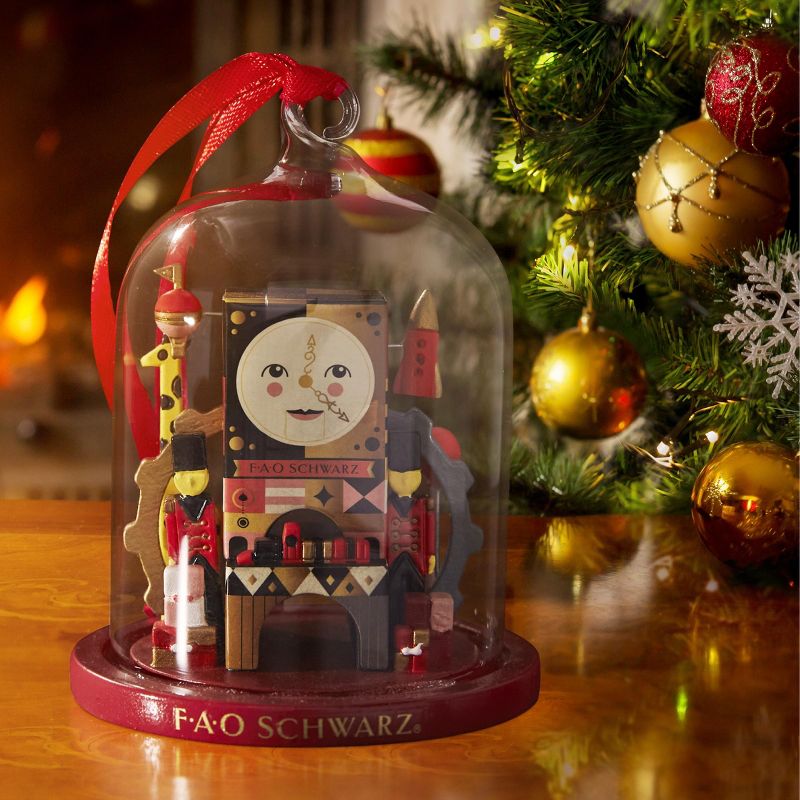 FAO Schwarz Glass Cloche Ornament