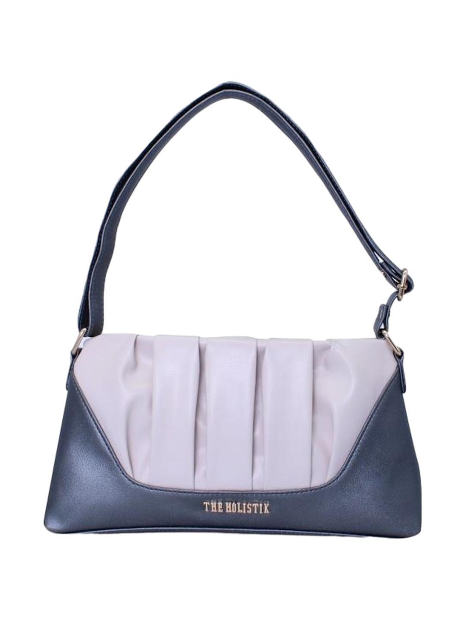 THE HOLISTIK Ishante Grey Textured Medium Sling Handbag