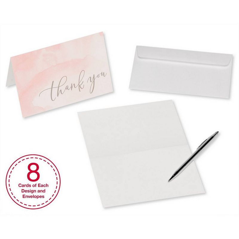 48ct Thank You Greeting Card Bundle With White Envelopes