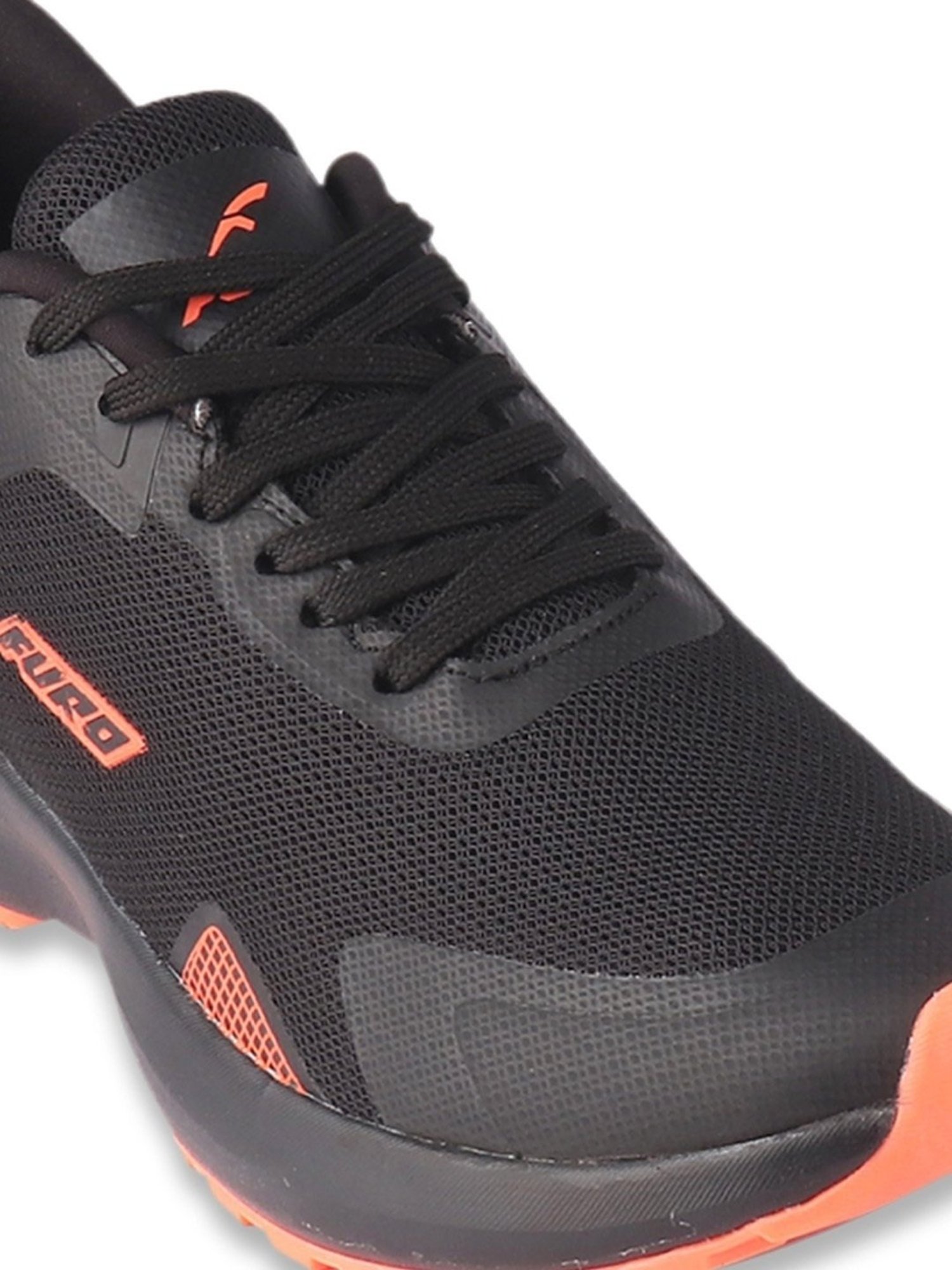 Furo By Red Chief Men's Black Running Shoes