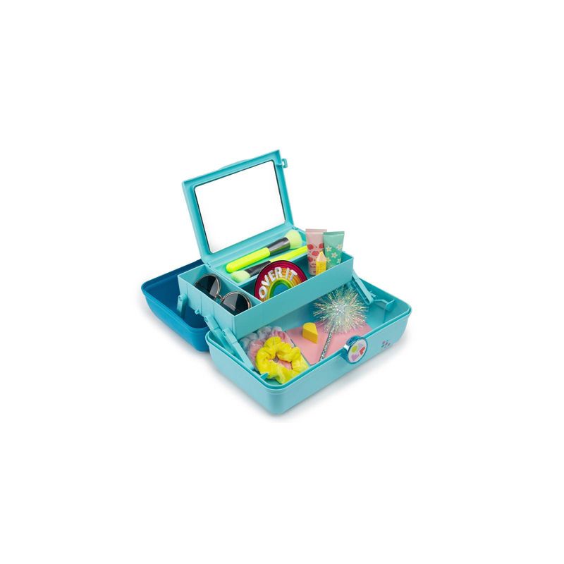 Caboodles On The Go Girl Makeup Bag - Turquoise over Sky Blue