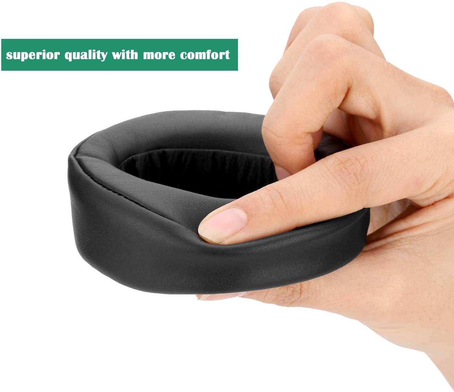 Replacement Ear Pads Earpads Cup Cover Memory Foam Cushion for Sony MDR-XB950BT XB950B1 XB950N1 XB950AP Bluetooth Wireless Headphones, 2 Pieces