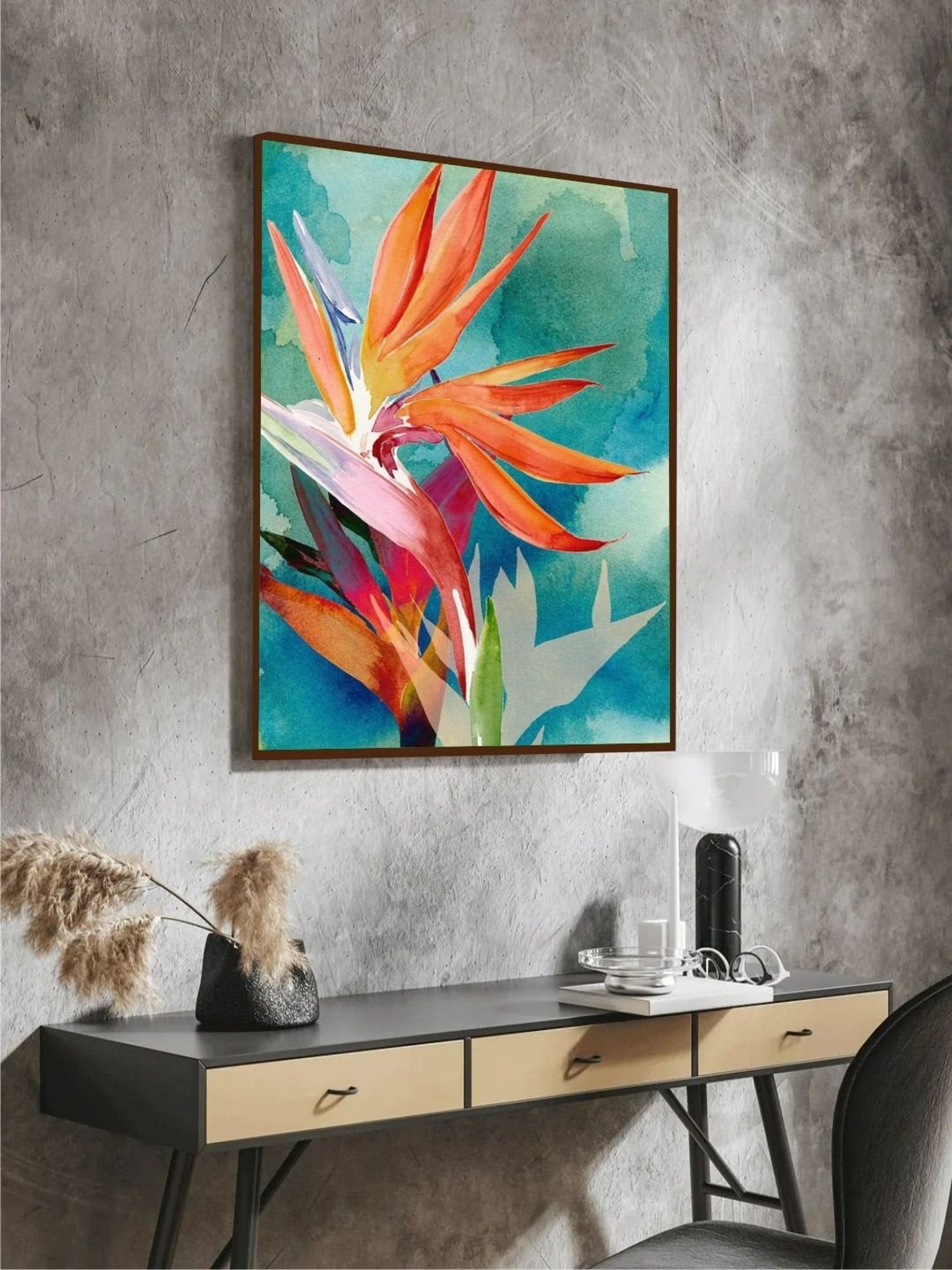The Art House Abstract Multicolor Canvas Painting