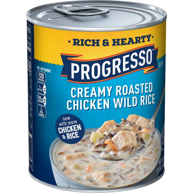 Progresso Rich & Hearty Creamy Roasted Chicken Wild Rice Soup 18.5oz